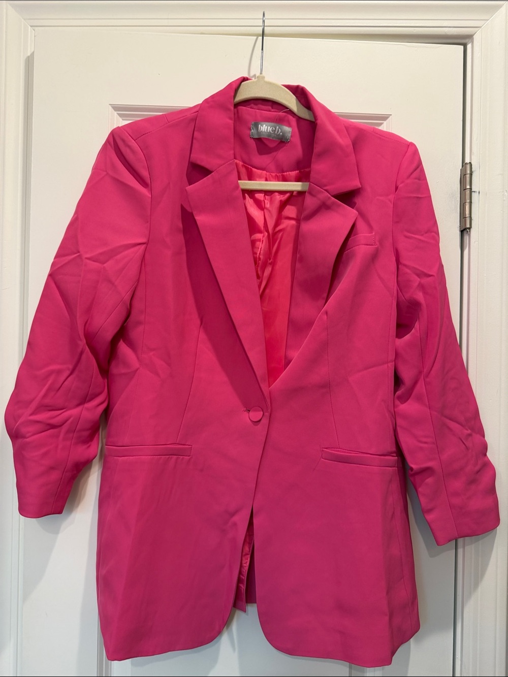 Miche Bright Pink Single-Button Blazer